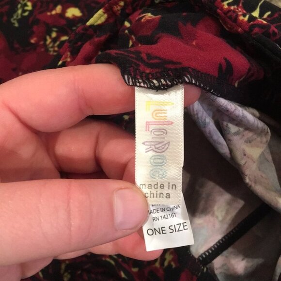 OS NWOT LuLaRoe Leggings A04 2786 - Picture 3 of 3